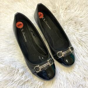 Chinese Laundry Women’s Wedge Slip On Flats size 6W Black